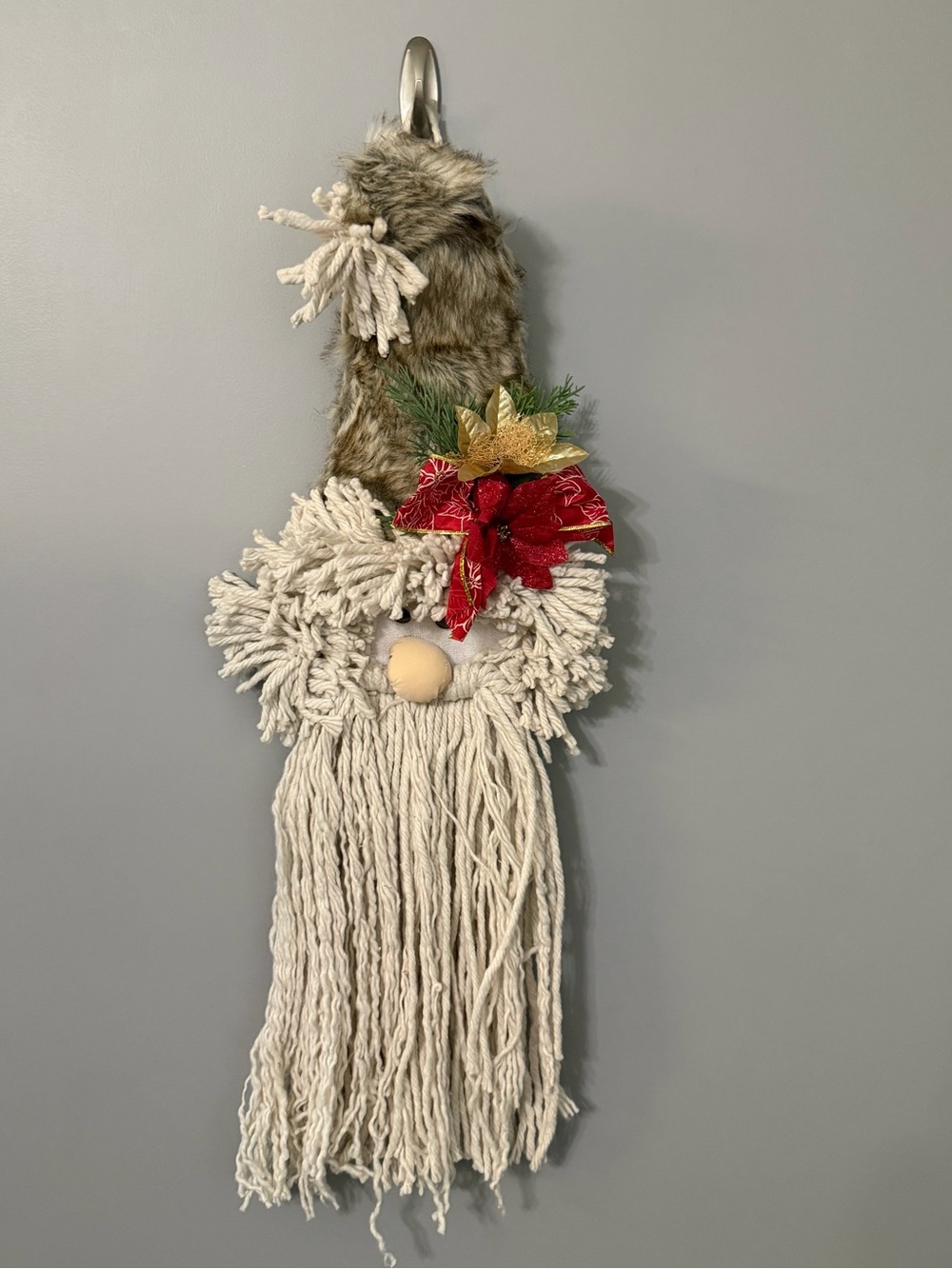 Self Made Christmas Festive Santa Wall Hanging
